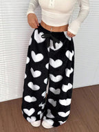 Pantalon décontracté d'hiver à carreaux, neuf, vintage, élastique, droit, ample, épais et chaud, confortable et élégant pour temps froid