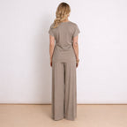[2026.NOHO] Lea, Completo Con Pantalone Fluido E Maglia Con Fiocco