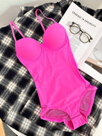 Body Gainant Amincissant Dos Nu Décolleté Plongeant pour Femme, Tailles XS-XXL, Style Décontracté, Design Uni, Portable Toute Saison