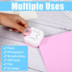 Perforatrice Angolare 3 Pezzi, Perforatrice 3 Fori 3 in 1, Taglierina Angolare Arrotondatrice per Cartoncino, Forniture per Scrapbooking, Perforatrice Angolare per Foto per Artigianato, Forniture per Journaling