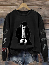 Women's Superstar Art Print Casual Sweatshirt