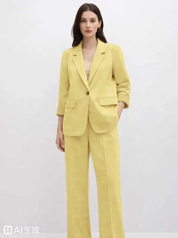Abito in camoscio — Caratterizzato da una silhouette fluida e moderna.