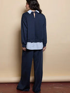 Ensemble deux-pièces pour femme, comprenant un haut et un pantalon