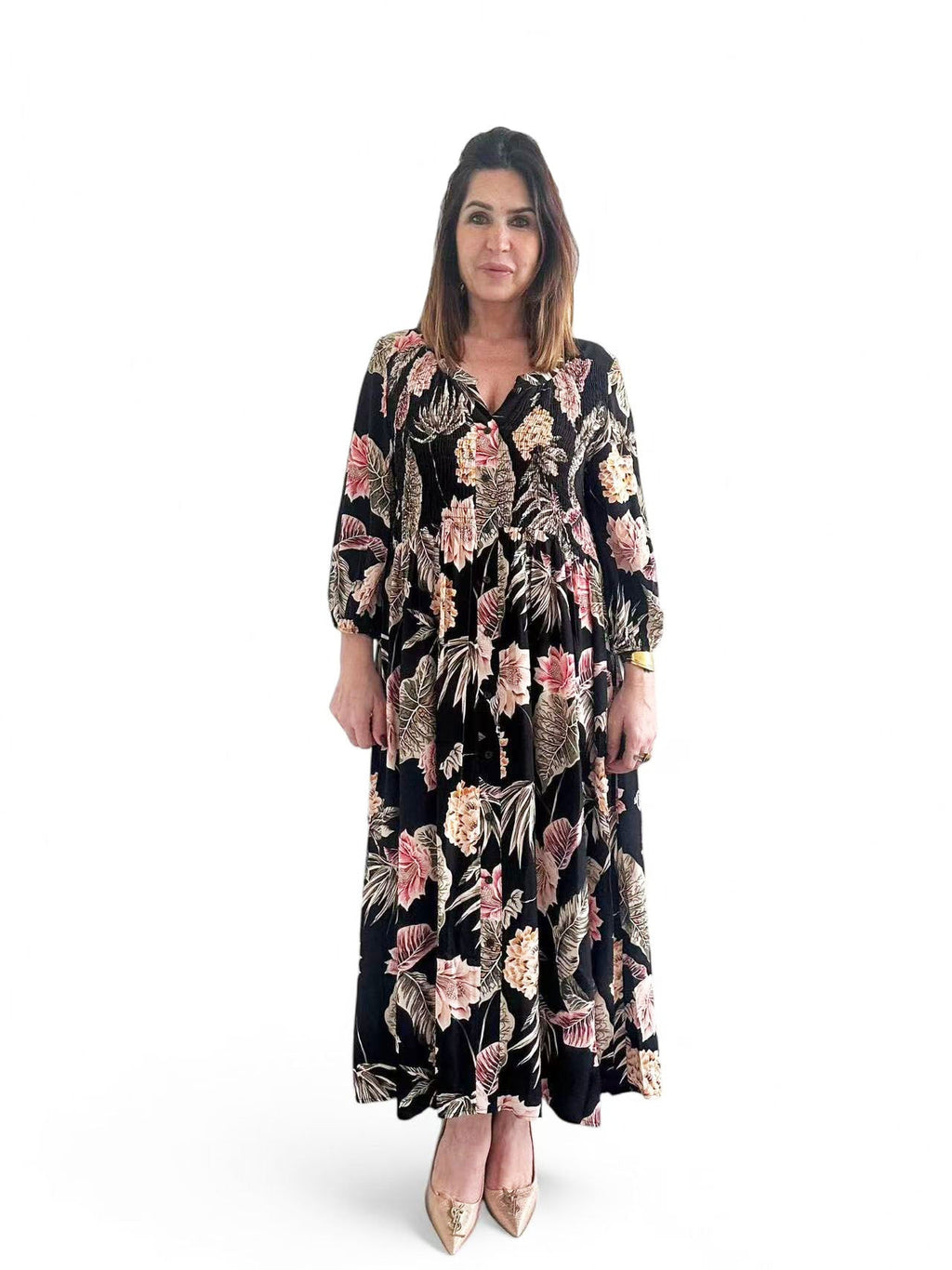 [2026.COUTURE] Abito Chloe, Floreale Linea Curvy