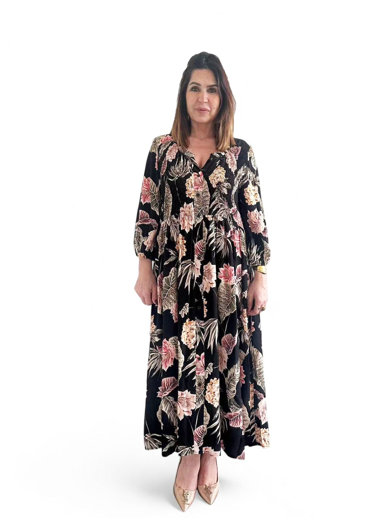 [2026.COUTURE] Abito Chloe, Floreale Linea Curvy