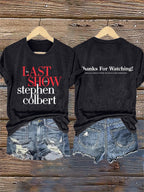 🔥Acquista 3 e ottieni il 15% di sconto🔥T-Shirt Retro Stampa Albero Ultimo Spettacolo