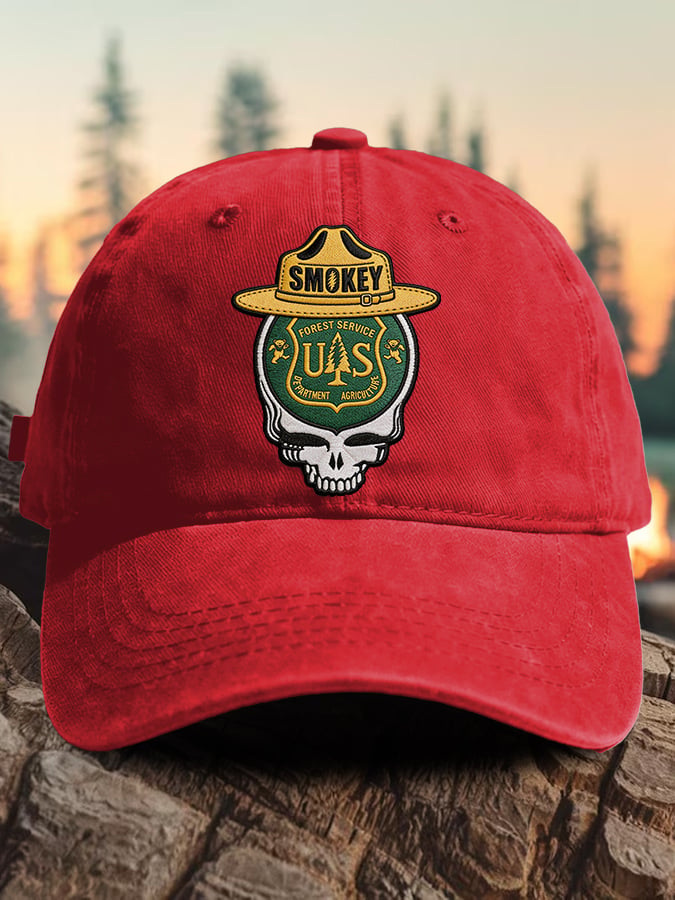 Berretto da baseball con stampa "Retro Resist Save The Forest Service"