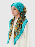 Hijab Foulard en Satin Élégant, Tissu Doux et Respirant, Absorption Facile de la Transpiration, Parfait pour le Quotidien, Conception Ajustée et Élastique, Foulard