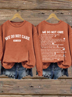 Retro Funny WDNC Menopause Perimenopause Print Sweatshirt