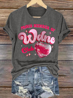 Women's  Retro Funny Proud Member Of Club We Do Not Care Menopause Perimenopause Print  T-Shirts