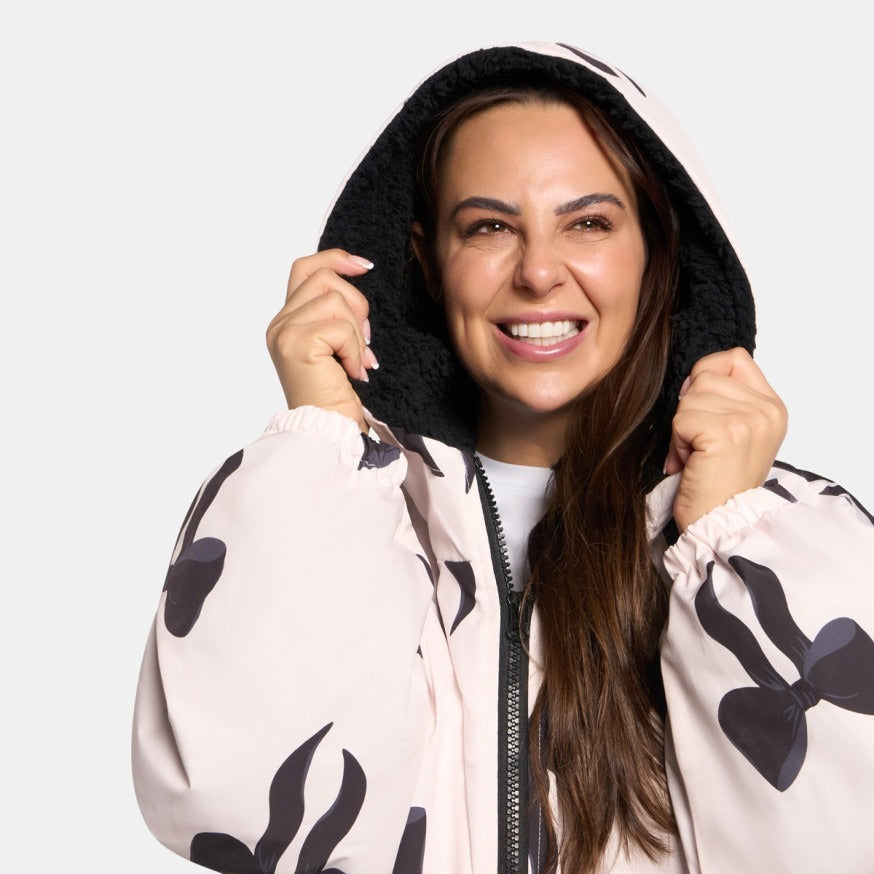 Peignoir de Séchage Imperméable Coupe-Vent, Robe de Changement Doublée Polaire Sherpa Douce, Manteau Veste à Capuche Surdimensionné à Manches Longues pour Enfants, Adultes, Hommes, Femmes, Surf, Plage, Natation, Restez au Sec