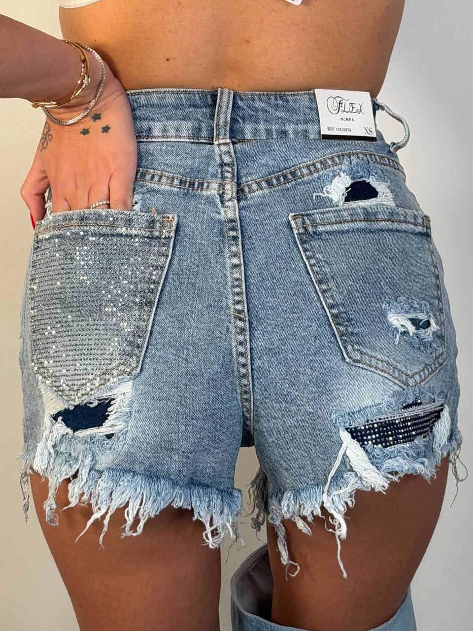Shorts Tasca Strass