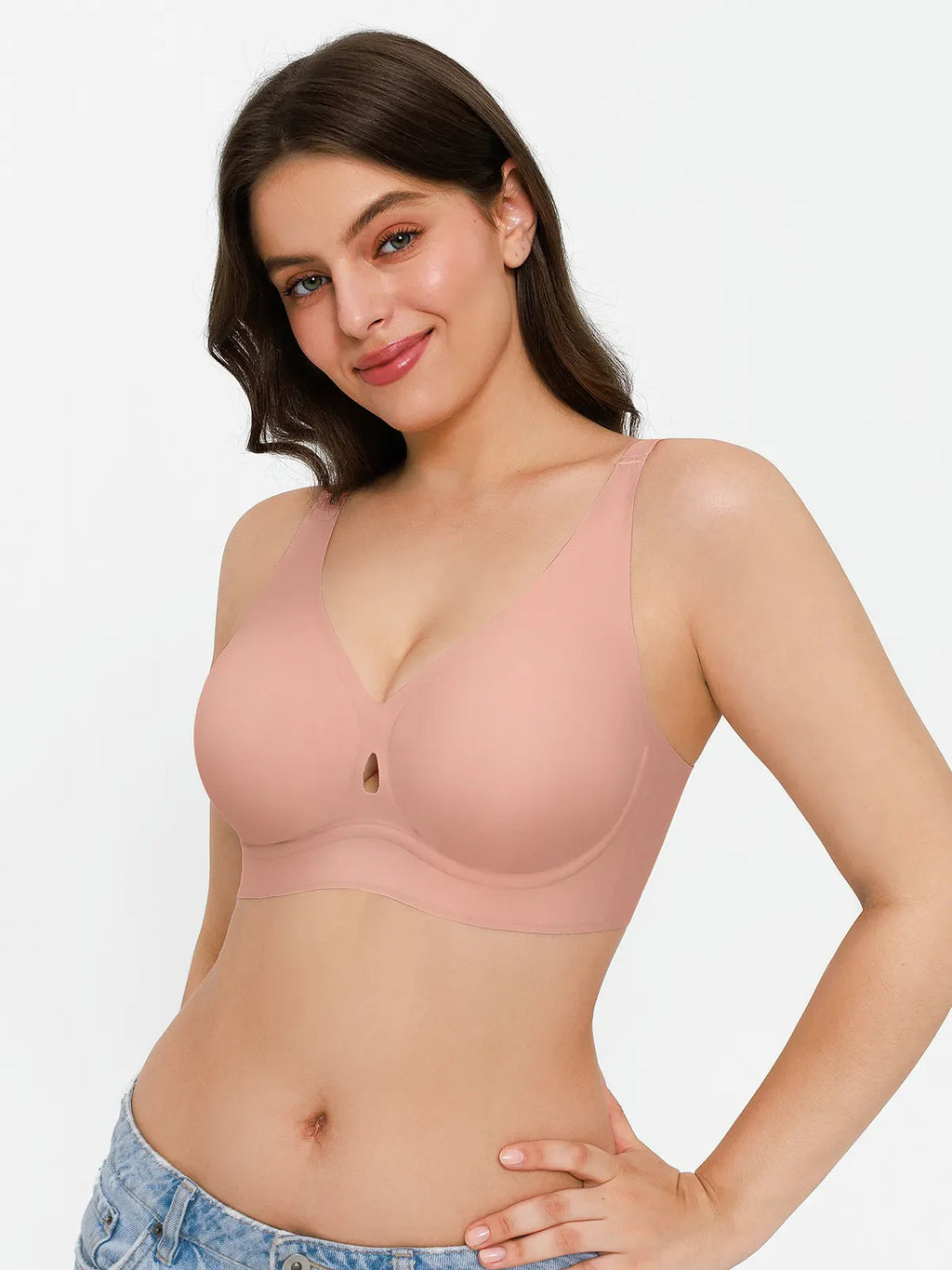 Soutien-gorge sans coutures avec support en gel et maintien des contours