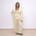 [2026.SOUL] Completo Con Blazer Drappeggiato E Pantalone