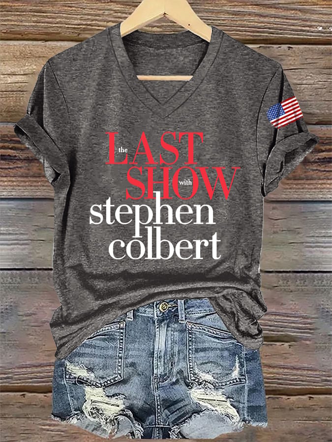 🔥Acquista 3 e ricevi il 15% di sconto🔥T-Shirt Retro Stampa Ultimo Spettacolo con Scollo a V