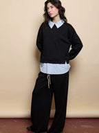 Ensemble deux-pièces pour femme, comprenant un haut et un pantalon