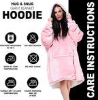 Couverture Sweat à Capuche Géante Homme Femme, Polaire Sherpa Ultra Douce Chaude Confortable Portable, Plaid Couverture à Manches pour Adultes Ados avec Grande Poche