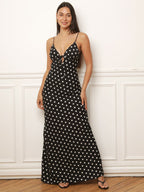 Polka dot halter dress