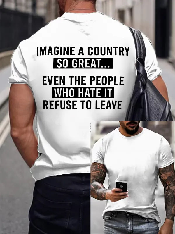 T-Shirt Uomo IMAGINE A COUNTRY