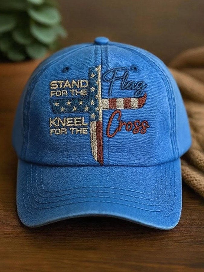 Cappellino Unisex Da Baseball Stai In Piedi Per La Bandiera Inginocchiati Per La Croce