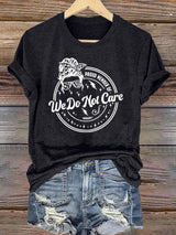 Retro Funny Proud Member Of WDNC Club We Do Not Care Menopause Perimenopause Print T-Shirt