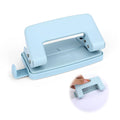 2 Hole Paper Punch,Metal Two Hole Punch，Adjustable 2 Hole Paper Puncher for A4/A5/B5 Looseleaf Book and Home Supplies（Blue）