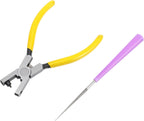 2PCS 2mm Leather Hole Punch Tool Watch Band Punches Plier, Hand Held Belt & Shoe Strap Puncher Tool, Handheld Wrist Belts Leather Hole Maker for DIY Craft & Fabric