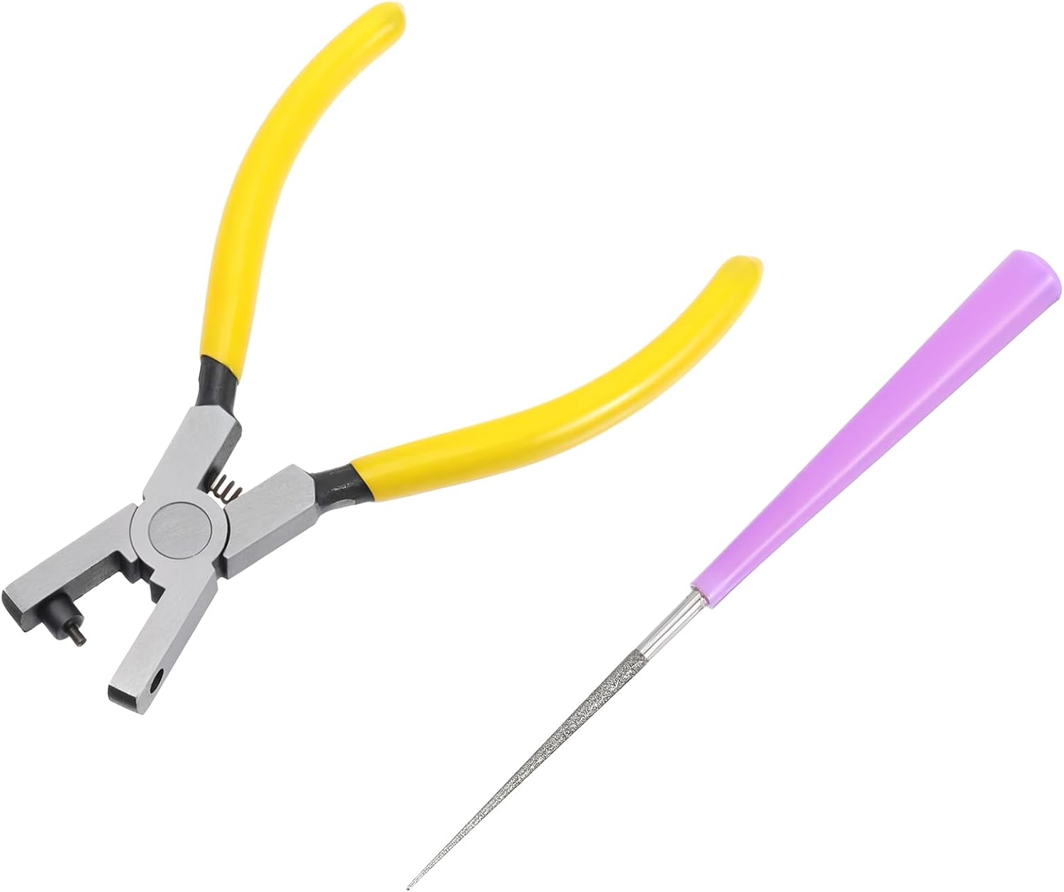 2PCS 2mm Leather Hole Punch Tool Watch Band Punches Plier, Hand Held Belt & Shoe Strap Puncher Tool, Handheld Wrist Belts Leather Hole Maker for DIY Craft & Fabric