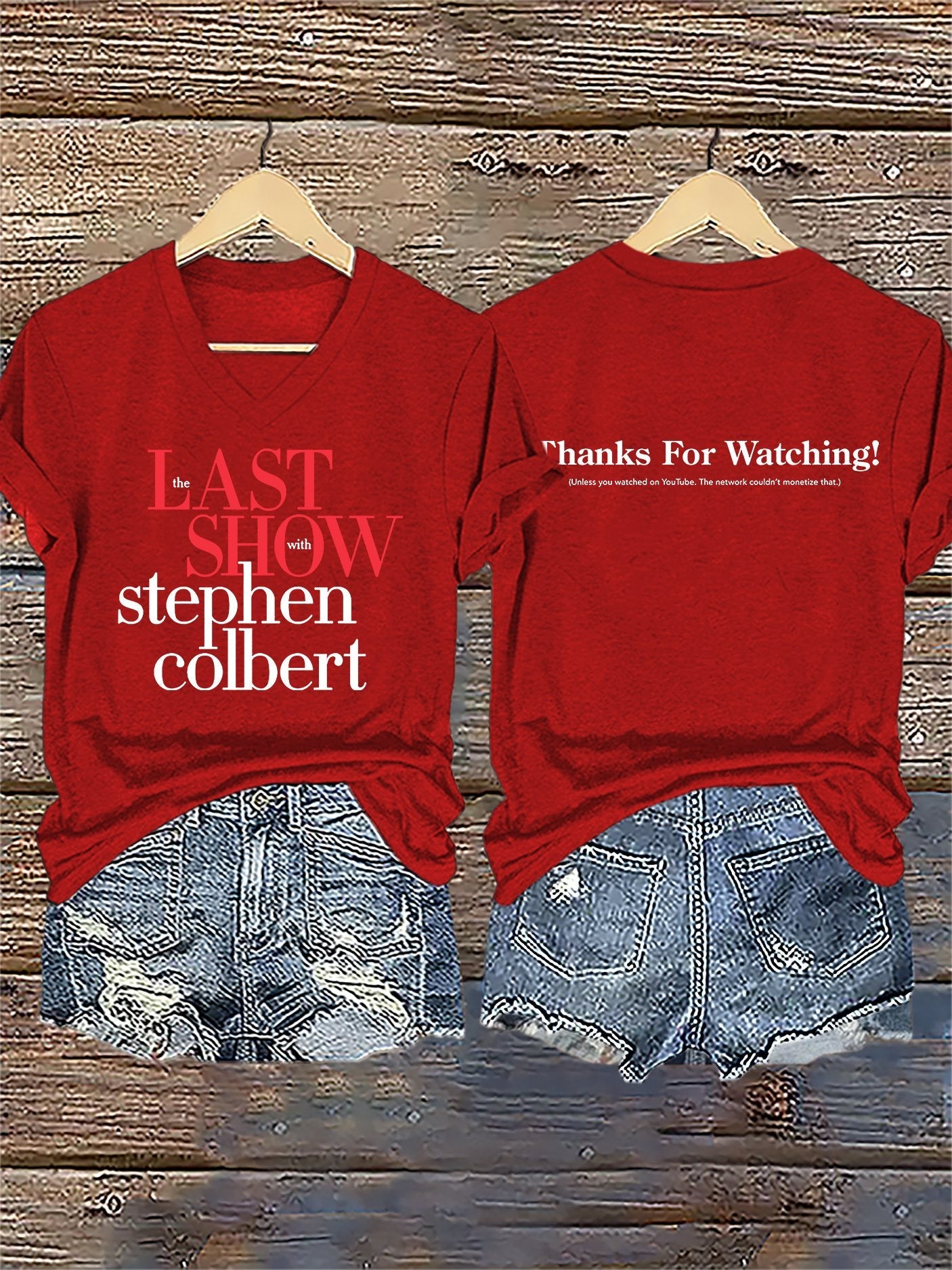 🔥Compra 3 e ricevi il 15% di sconto🔥T-Shirt con stampa retrò "Last Show" con scollo a V