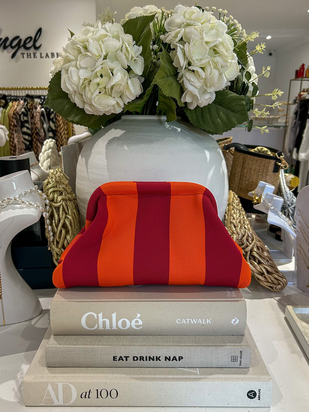 Pochette rayée (5 couleurs)
