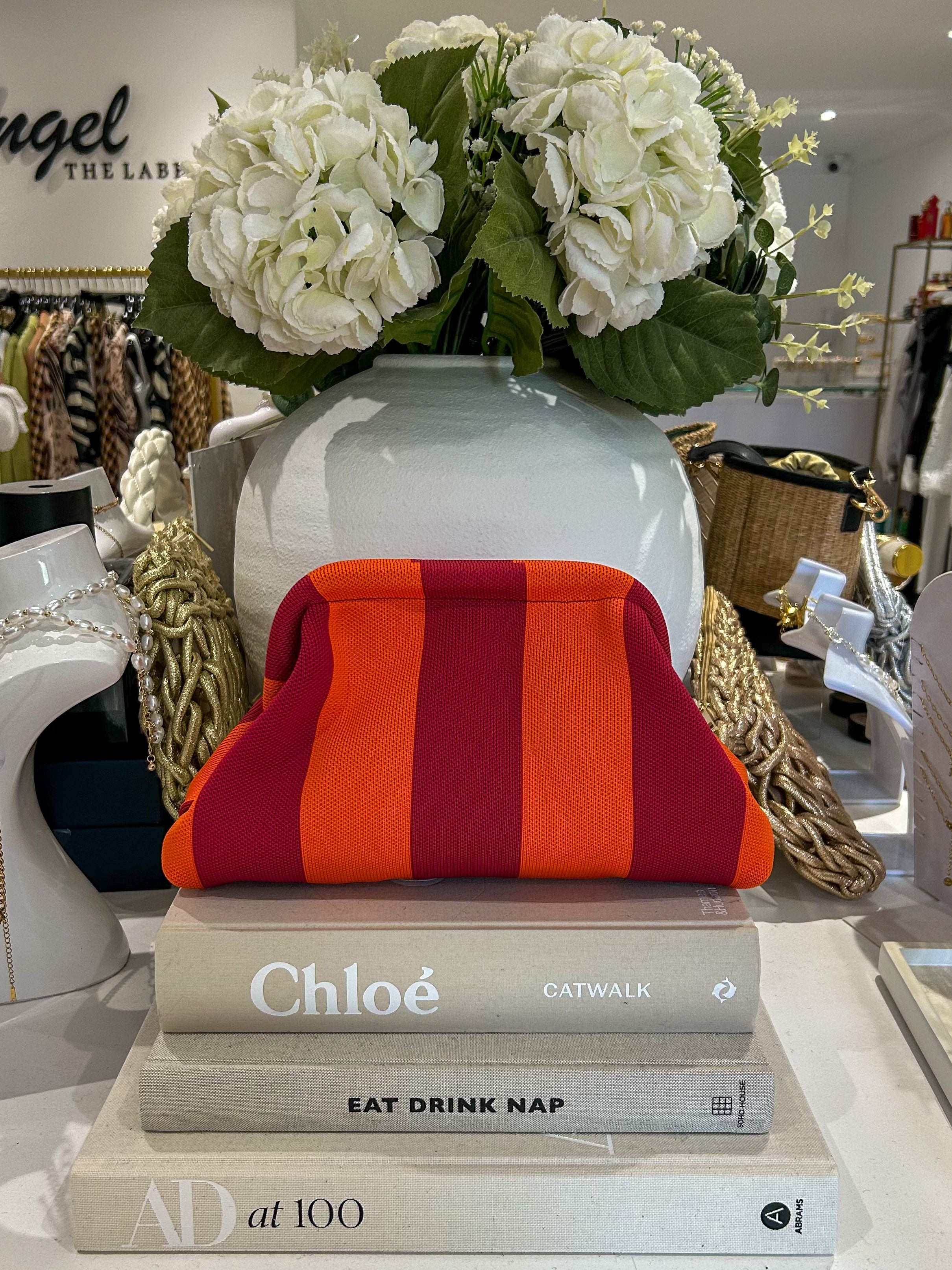 Pochette rayée (5 couleurs)