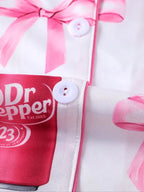 Ensemble pyjama Dr Pepper pour femme, vêtement de nuit à manches longues imprimé soda, cadeau homewear doux et confortable pour l'automne et l'hiver