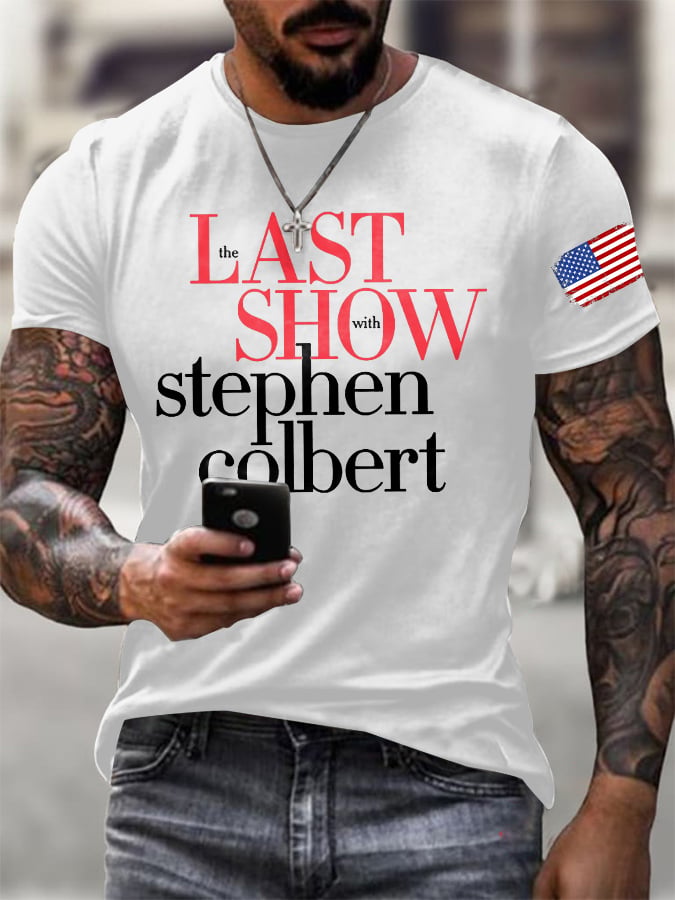 🔥Compra 3 e ottieni il 15% di sconto🔥T-shirt da uomo con stampa retrò Last Show
