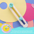 Taglierine circolari per l'artigianato, taglierina circolare fai da te, taglierina circolare per carta, regolabile di qualsiasi dimensione 2-20 cm, fornita con protezione della lama inferiore, funzionamento semplice e taglio liscio