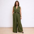 [2026.COUTURE] Jumpsuit Gessata Con Cintura