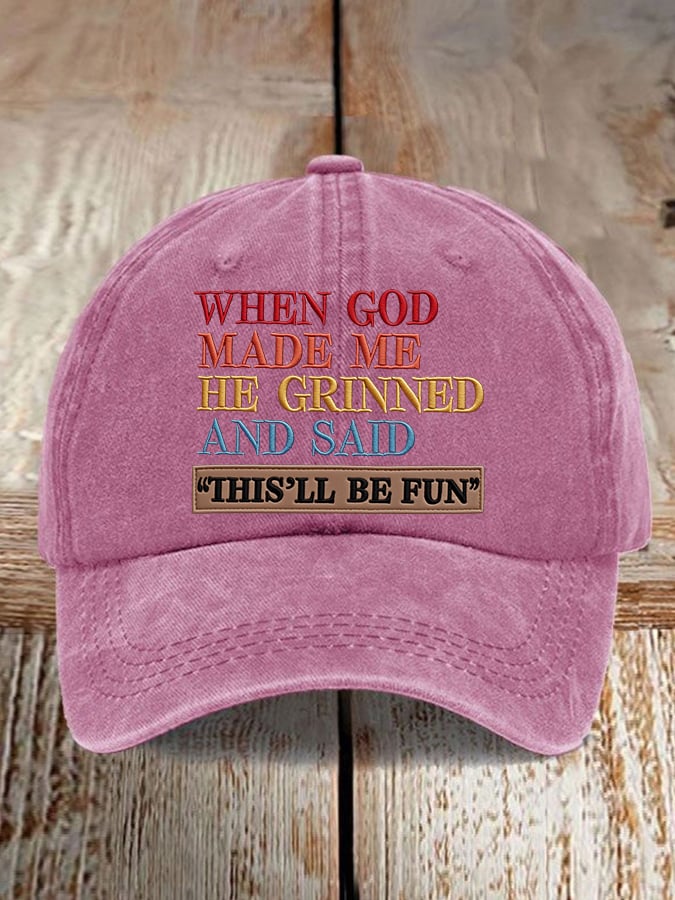 Unisex Faux Embroidered Faith Baseball Cap