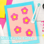 Taglierine circolari per l'artigianato, taglierina circolare fai da te, taglierina circolare per carta, regolabile di qualsiasi dimensione 2-20 cm, fornita con protezione della lama inferiore, funzionamento semplice e taglio liscio