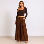 [2026.COUTURE] Pantaloni In Cotone Con Pince
