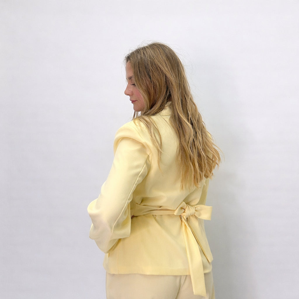 [2026.SOUL] Completo Con Blazer Drappeggiato E Pantalone