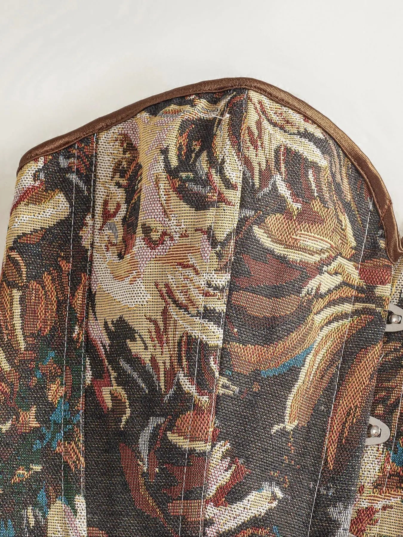 Top modellante floreale da donna, corsetto alla moda con chiusura a lacci, modellante controllo pancia da donna, modellante regolabile