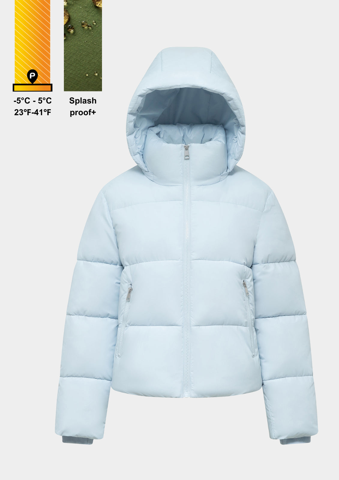 Doudoune à capuche amovible