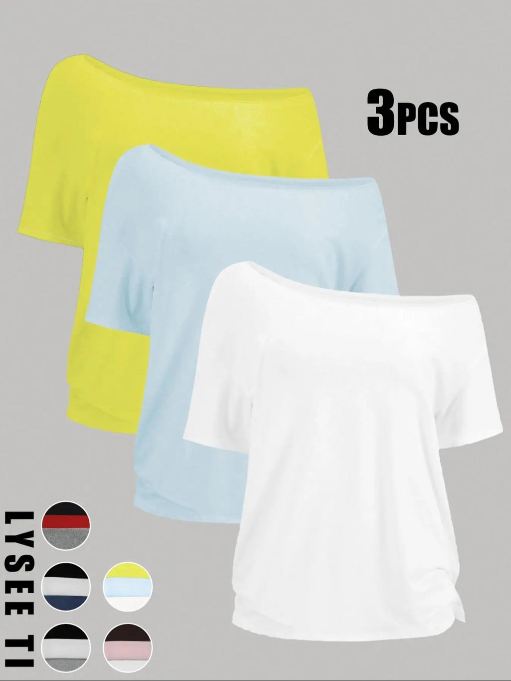 T-shirt uni basique à manches courtes pour femme, vêtement décontracté pour toutes les saisons