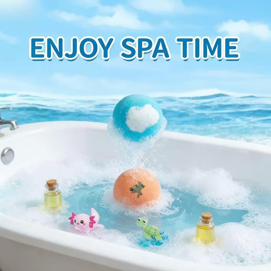 🛁🐣Bombe da Bagno per Bambini – Confezione da 12 con Giocattoli a Sorpresa all'Interno, Ideali per Cesti Pasquali