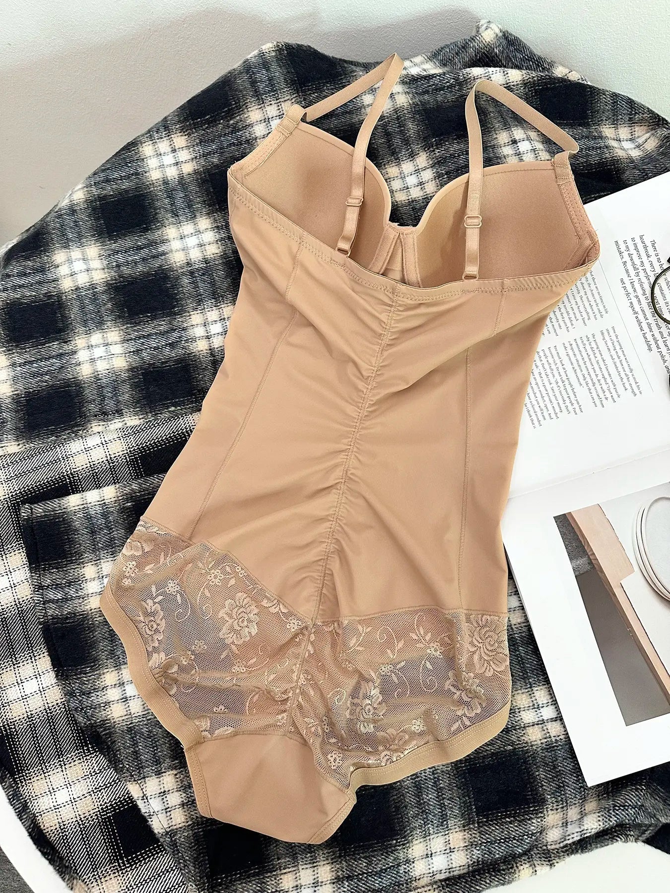 Body Gainant Amincissant Dos Nu Décolleté Plongeant pour Femme, Tailles XS-XXL, Style Décontracté, Design Uni, Portable Toute Saison