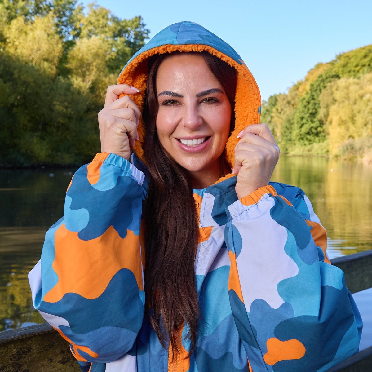 Peignoir de Séchage Imperméable Coupe-Vent, Robe de Changement Doublée Polaire Sherpa Douce, Manteau Veste à Capuche Surdimensionné à Manches Longues pour Enfants, Adultes, Hommes, Femmes, Surf, Plage, Natation, Restez au Sec