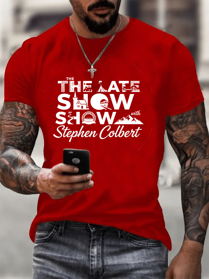 T-shirt stampata da uomo "Retro Last Show"