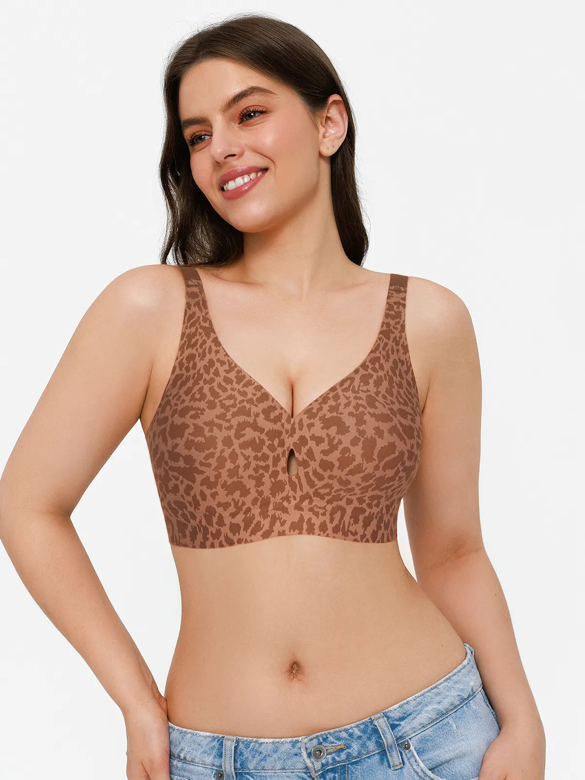 Soutien-gorge sans coutures avec support en gel et maintien des contours