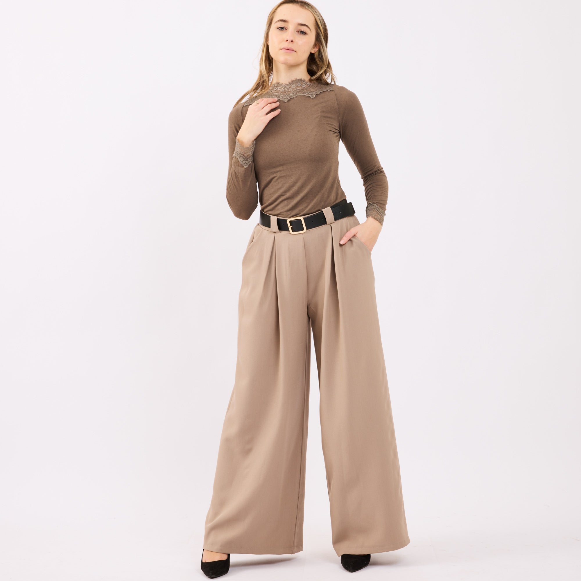 [2026.SOUL] Pantaloni Eleganti Con Cintura