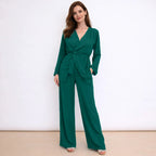 Completo pantalone e maglia incrociata