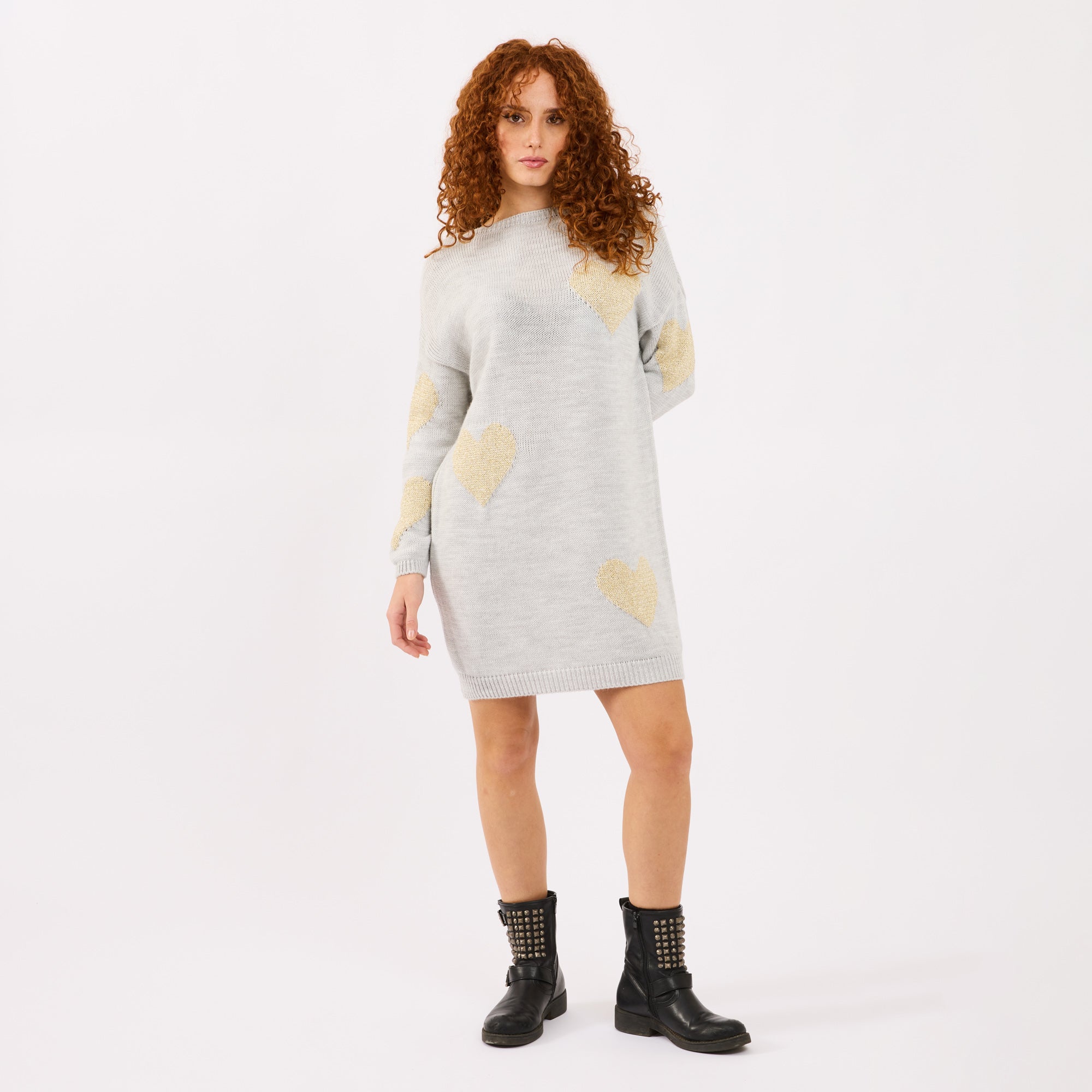 [2026.COUTURE] Vestito Love, In Maglia Con Cuori